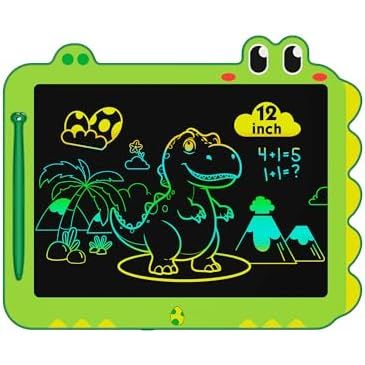 ORSEN 12 Inch Dinosaur LCD Doodle Board, Green
